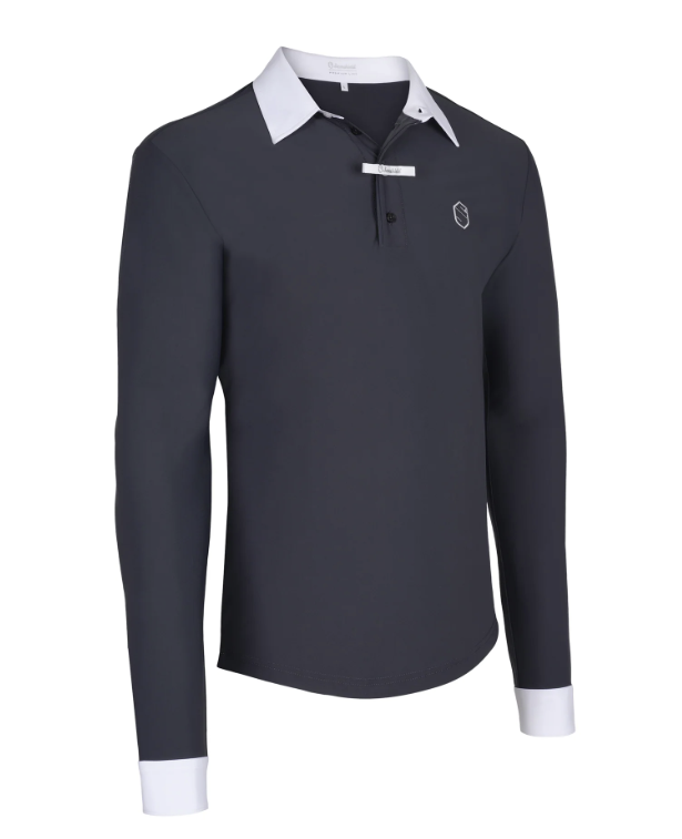 Samshield Heren Wedstrijd Shirt Christophe in de kleur Navy Blue - Zwart Samshield Heren Wedstrijd Shirt Christophe in de kleur Navy Blue - Zwart