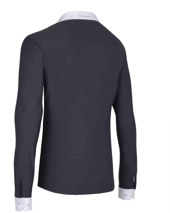 Samshield Heren Wedstrijd Shirt Christophe in de kleur Navy Blue - Zwart Samshield Heren Wedstrijd Shirt Christophe in de kleur Navy Blue - Zwart