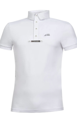 Ridershouse: Equiline Men's Competition Shirt Celicec S/S - Color White