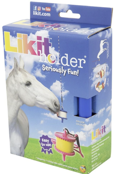 Likit Liksteen Houder Met Touw - Blauw - geschikt voor 650g liksteen Likit Liksteen Houder Met Touw - Blauw - geschikt voor 650g liksteen
