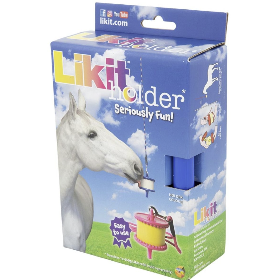 Likit Salt Lick Holder With Rope - Blue - for lickit lickstone of 650g Likit Salt Lick Holder With Rope - Blue - for lickit lickstone of 650g