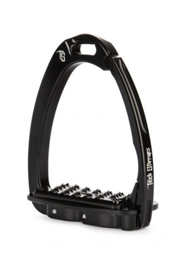 Tech Stirrups Venice EVO Sloped Safety Stirrups | Black - Black Tech Stirrups Venice EVO Sloped Safety Stirrups | Black - Black