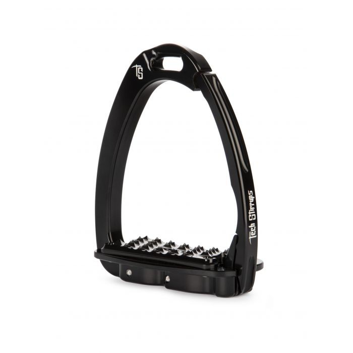Tech Stirrups Venice EVO Sloped Veiligheidsbeugels | Black - Black Tech Stirrups Venice EVO Sloped Veiligheidsbeugels | Black - Black