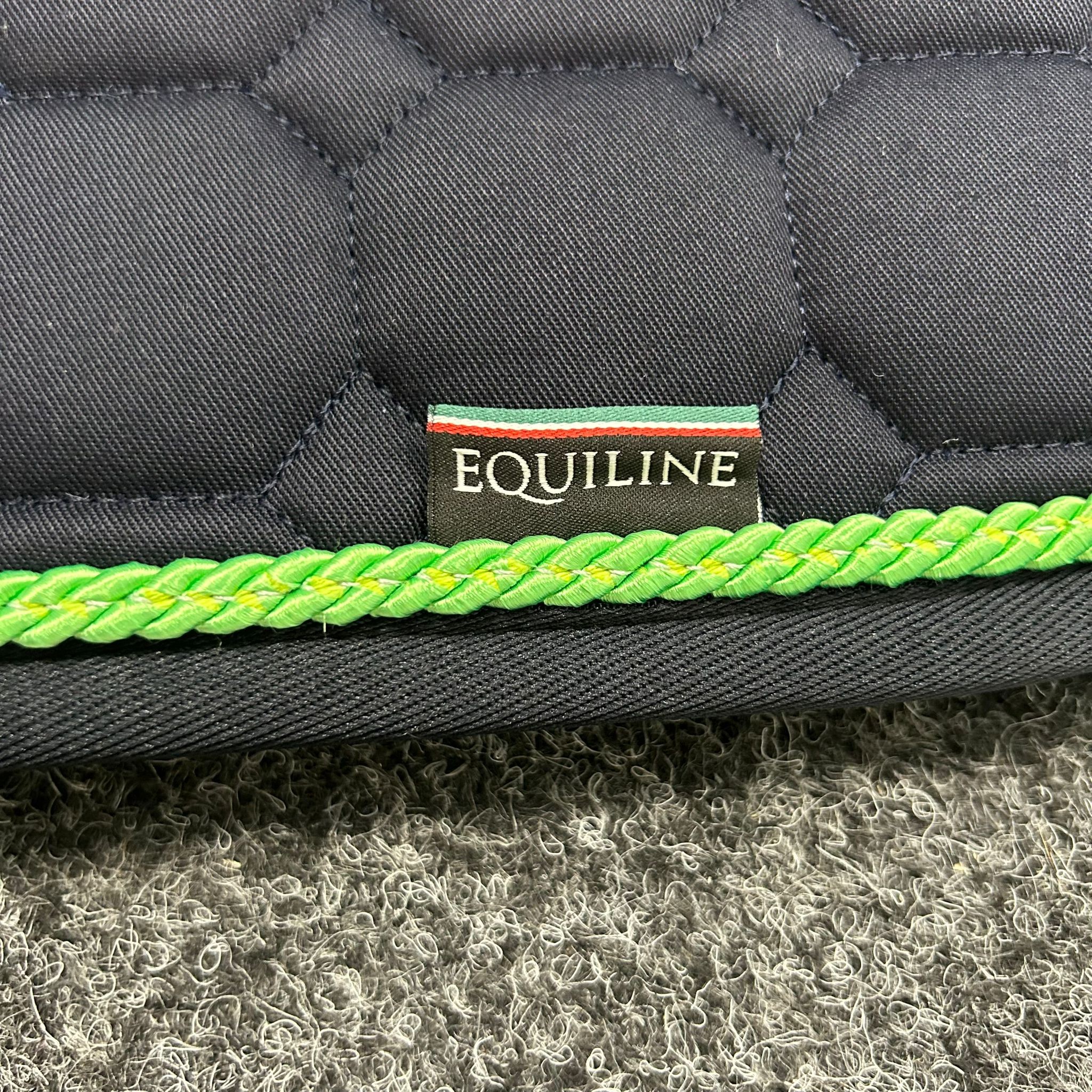 Equiline Octagon Sjabrak - Navy Groen Equiline Octagon Sjabrak - Navy Groen
