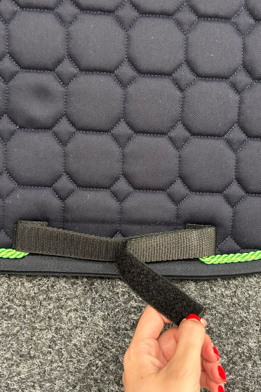 Equiline Octagon Sjabrak - Navy Groen Equiline Octagon Sjabrak - Navy Groen