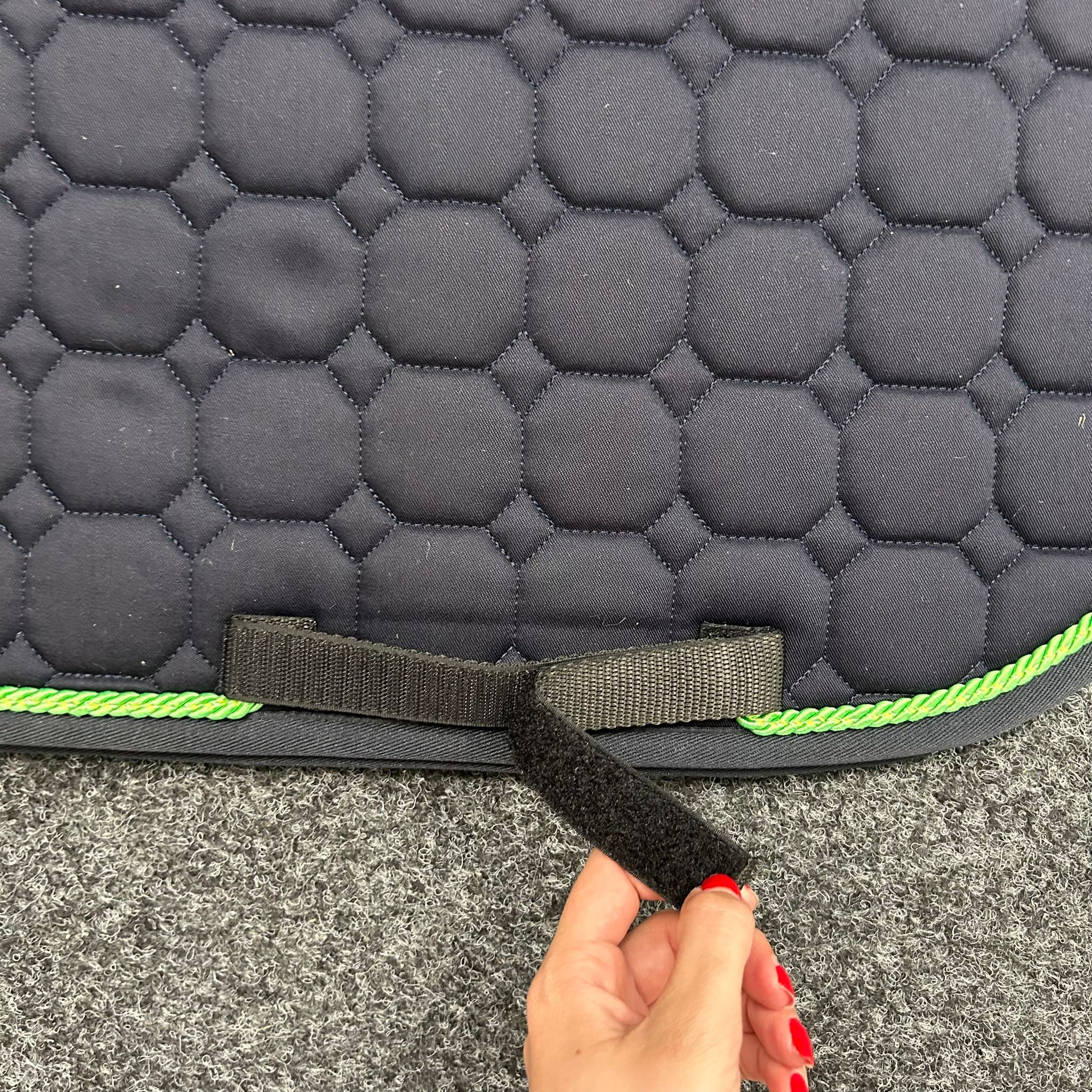 Equiline Octagon Sjabrak - Navy Groen Equiline Octagon Sjabrak - Navy Groen