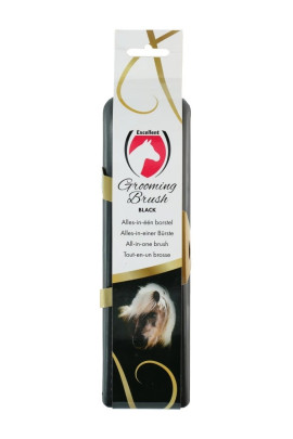 Ridershouse: Excellent Horse Grooming Brush Zwart Large de alles in één borstel Ridershouse: Excellent Horse Grooming Brush Zwart Large de alles in één borstel