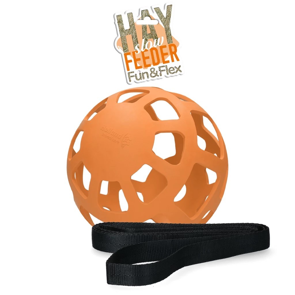 Hay Slow Feeder Fun & Flex Oranje , het is speeltijd in de stal. Hay Slow Feeder Fun & Flex Oranje , het is speeltijd in de stal.