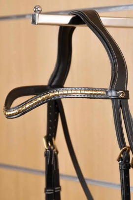 Dyon Brass Clincher V-Shaped Browband 'D Collection' Dyon Brass Clincher V-Shaped Browband 'D Collection'