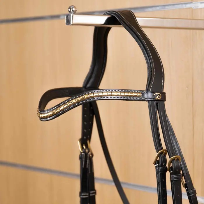 Dyon Brass Clincher V-Shaped Browband 'D Collection' Dyon Brass Clincher V-Shaped Browband 'D Collection'