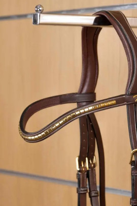 Dyon Brass Clincher V-Shaped Browband 'D Collection'