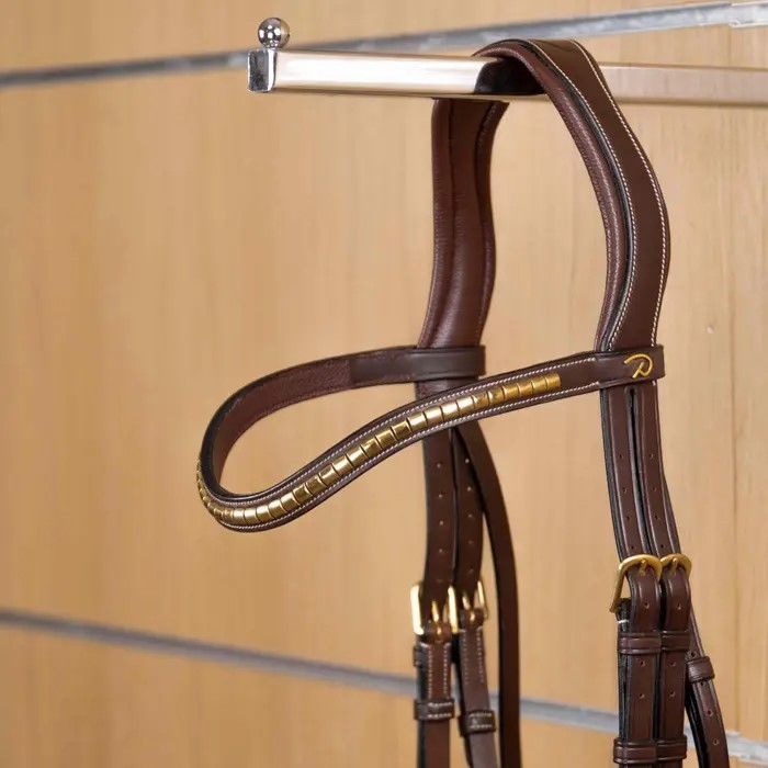 Dyon Brass Clincher V-Shaped Browband 'D Collection' Dyon Brass Clincher V-Shaped Browband 'D Collection'