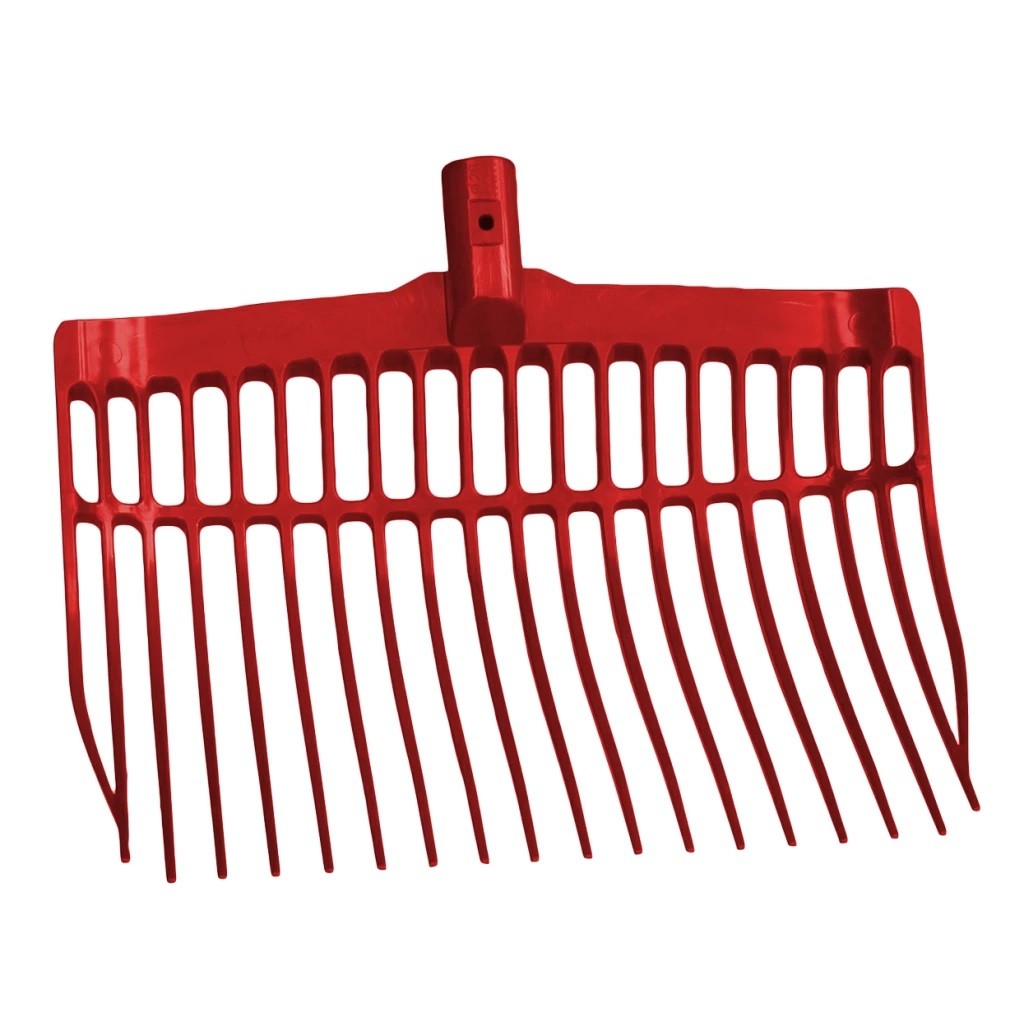 Shaving Fork Polycarbonate Plastic Without Handle Red - indestructible
