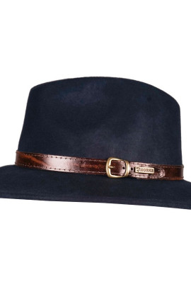 Wool Felt Hat Horka Waterproof Roll Up Blue - classic and timeless