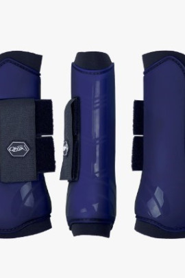 QHP Peesbeschermers Navy Full - schokdempend, anatomisch en stevig QHP Peesbeschermers Navy Full - schokdempend, anatomisch en stevig
