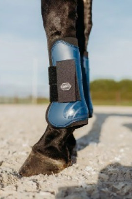 QHP Peesbeschermers Navy Full - schokdempend, anatomisch en stevig