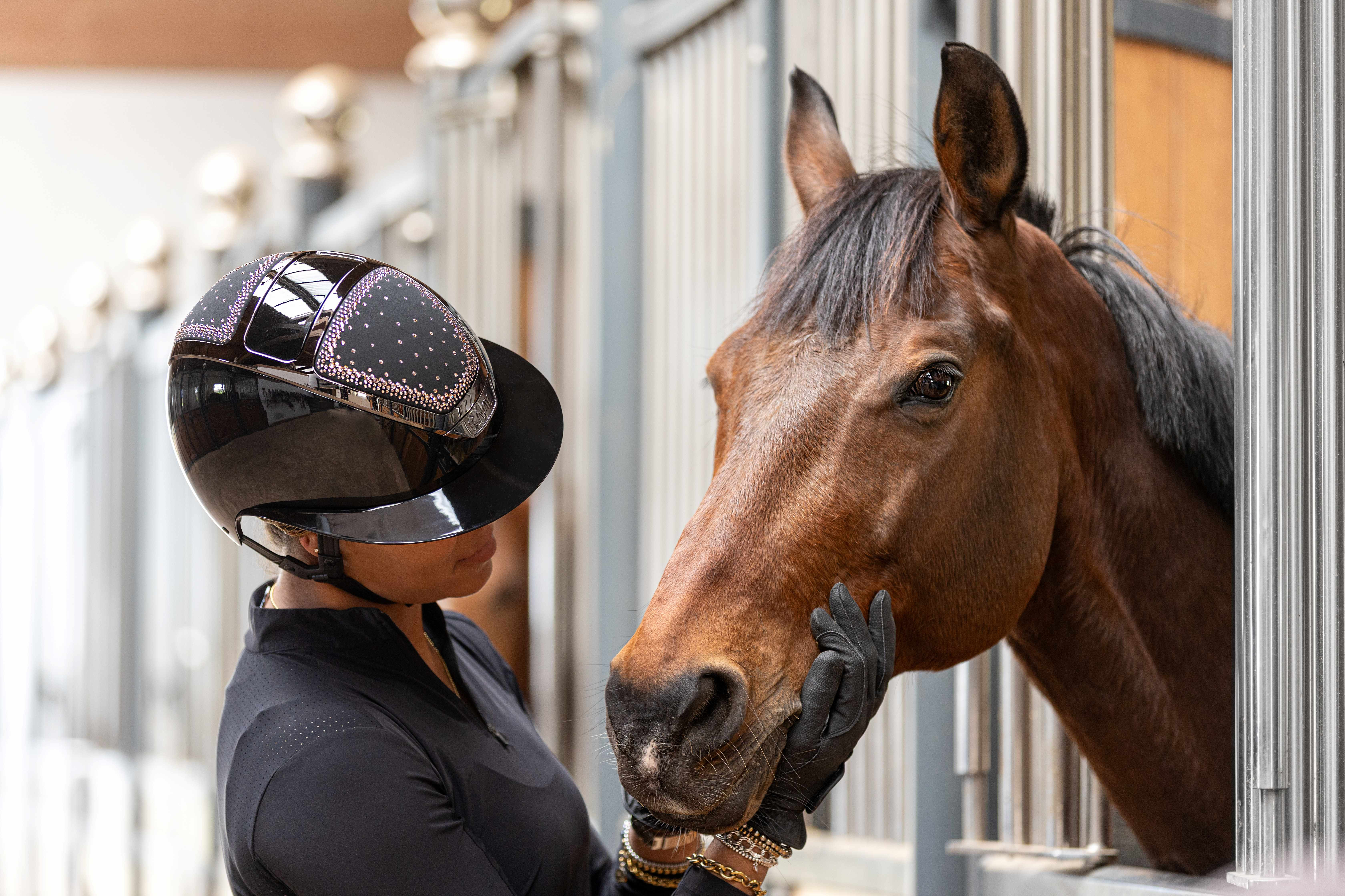 KASK Starlady PURE SHINE Black IN-OUT Vintage Rose KASK Starlady PURE SHINE Black IN-OUT Vintage Rose