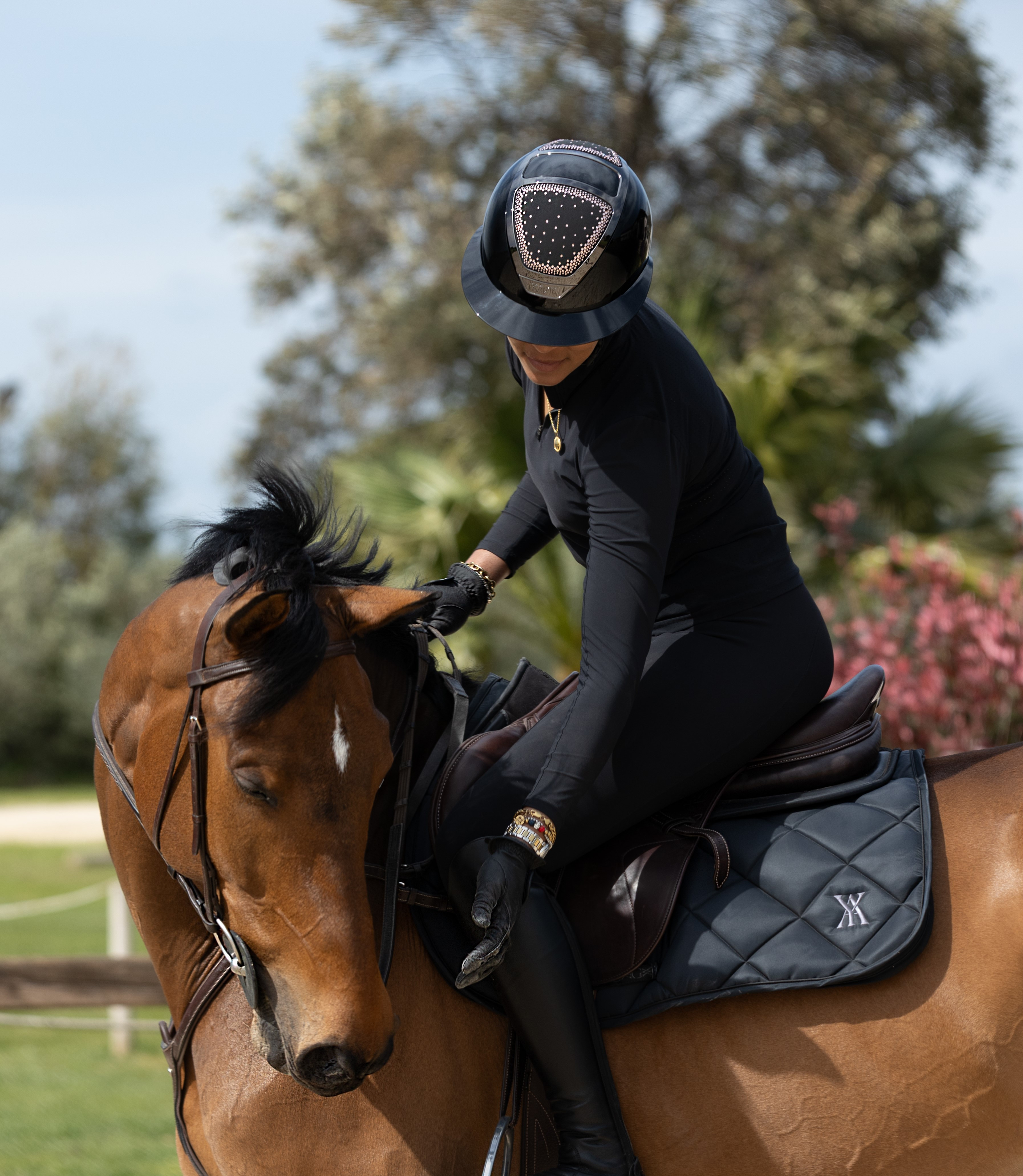 KASK Starlady PURE SHINE Black IN-OUT Vintage Rose KASK Starlady PURE SHINE Black IN-OUT Vintage Rose