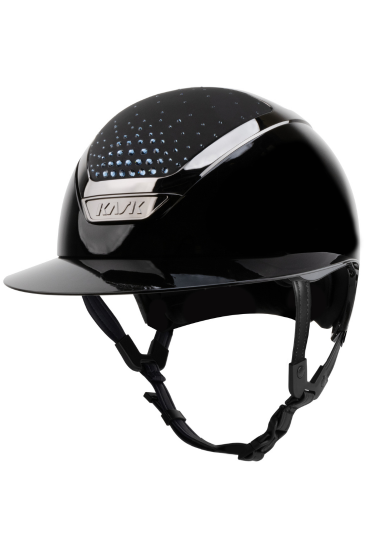 KASK Starlady PURE SHINE Black Chrome Frame Passage Blue Montana - Zwart - Ridershouse KASK Starlady PURE SHINE Black Chrome Frame Passage Blue Montana - Zwart - Ridershouse