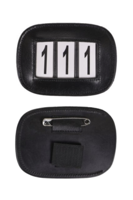QHP Number Holder Modeste Square - Easy to attach to bridle or saddle pad