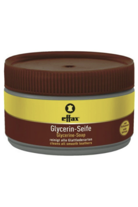 Effax Leerzeep Glycerine Met Spons 250ml - reinigt alle gladde leersoorten