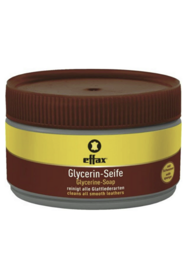 Effax Leerzeep Glycerine Met Spons 250ml - reinigt alle gladde leersoorten Effax Leerzeep Glycerine Met Spons 250ml - reinigt alle gladde leersoorten