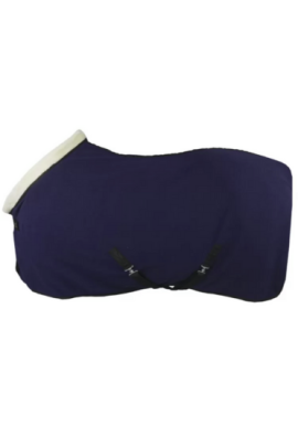 Horka Zweetdeken Equestrian Pro Met Bontkraag - Navy Blue - Ridershouse