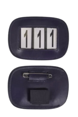 QHP Number Holder Modeste Square - Easy to attach to bridle or saddle pad