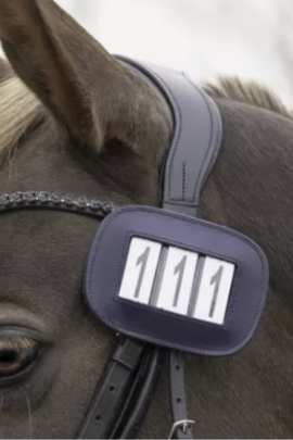QHP Number Holder Modeste Square - Easy to attach to bridle or saddle pad QHP Number Holder Modeste Square - Easy to attach to bridle or saddle pad