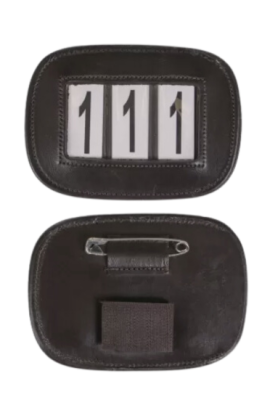 QHP Number Holder Modeste Square - Easy to attach to bridle or saddle pad