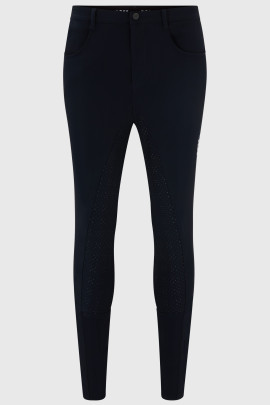 BOSS EQUESTRIAN Mannen Rijbroek Full Grip Jim Summer - Donkerblauw BOSS EQUESTRIAN Mannen Rijbroek Full Grip Jim Summer - Donkerblauw