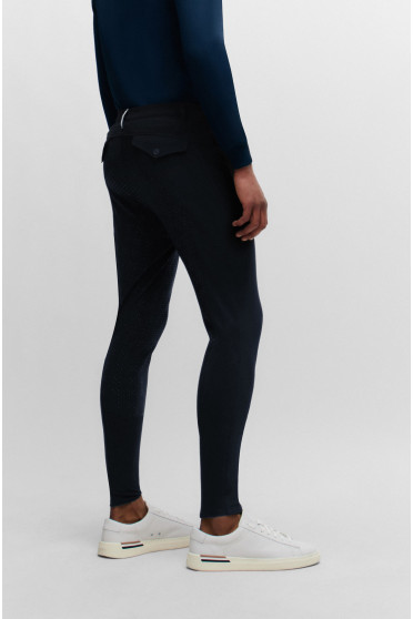 BOSS EQUESTRIAN Mannen Rijbroek Full Grip Jim Summer - Donkerblauw BOSS EQUESTRIAN Mannen Rijbroek Full Grip Jim Summer - Donkerblauw
