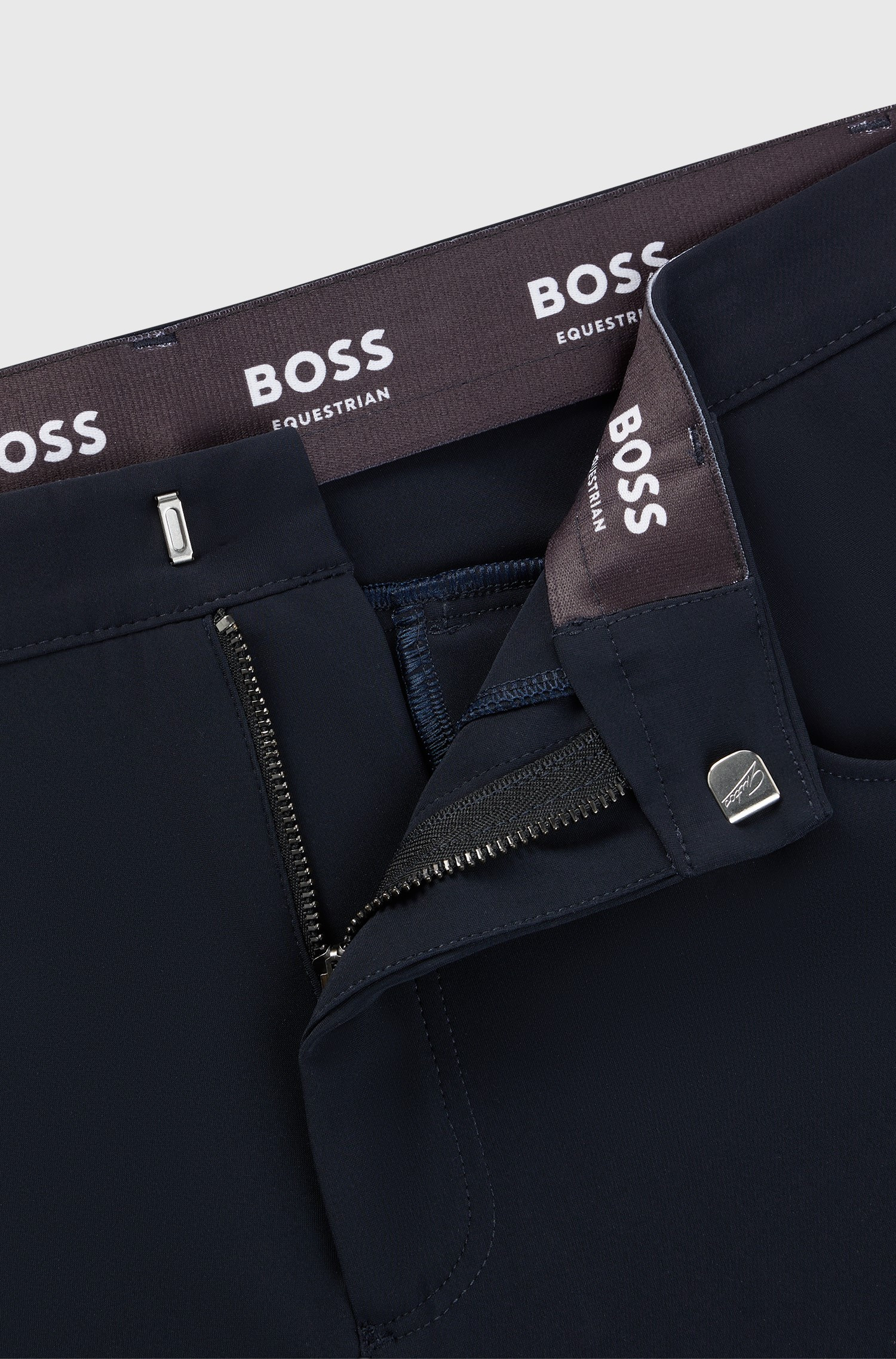 BOSS EQUESTRIAN Mannen Rijbroek Full Grip Jim Summer - Donkerblauw BOSS EQUESTRIAN Mannen Rijbroek Full Grip Jim Summer - Donkerblauw