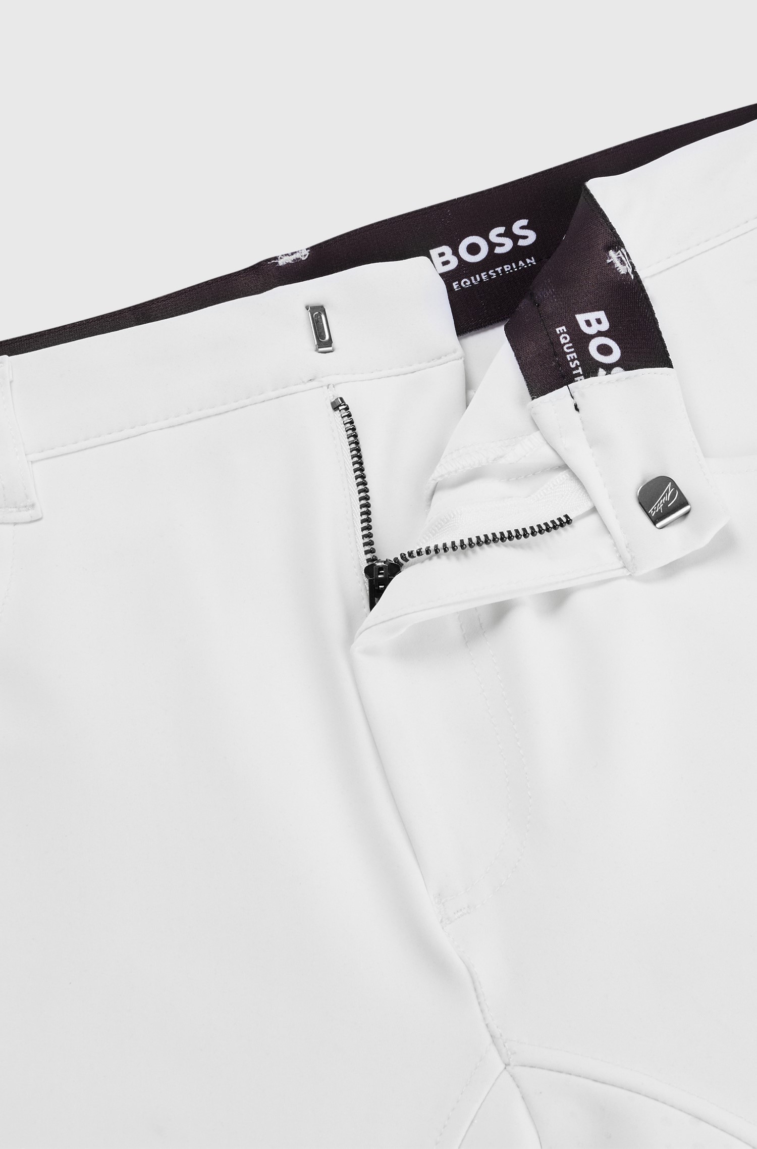 BOSS EQUESTRIAN Mannen Rijbroek Full Grip Jim Summer - Wit BOSS EQUESTRIAN Mannen Rijbroek Full Grip Jim Summer - Wit