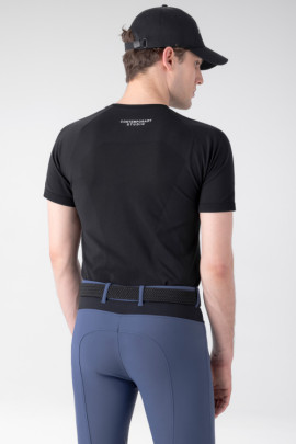 Equiline Heren T-shirt Cisec Donkerblauw - ademend en comfortabel Equiline Heren T-shirt Cisec Donkerblauw - ademend en comfortabel
