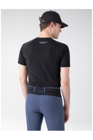 Equiline Heren T-shirt Cisec Donkerblauw - ademend en comfortabel Equiline Heren T-shirt Cisec Donkerblauw - ademend en comfortabel