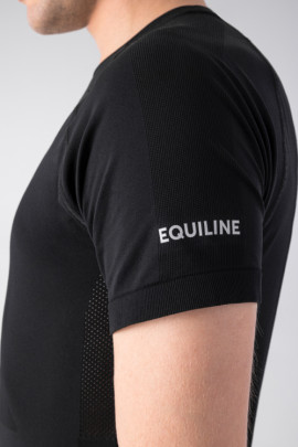 Equiline Heren T-shirt Cisec Donkerblauw - ademend en comfortabel Equiline Heren T-shirt Cisec Donkerblauw - ademend en comfortabel