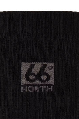 66° North Laugavegur Liner Sokken Zwart met grijs logo 66° North Laugavegur Liner Sokken Zwart met grijs logo