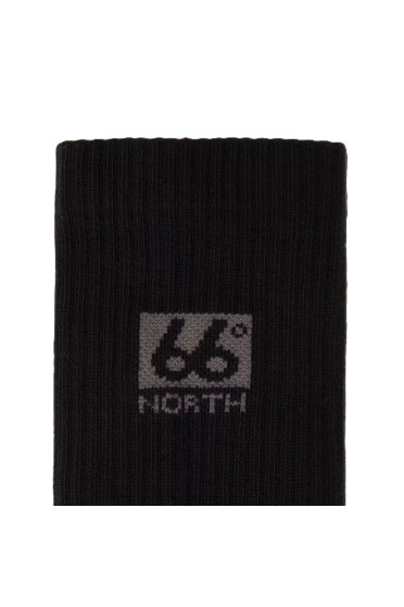 66° North Laugavegur Liner Sokken Zwart met grijs logo 66° North Laugavegur Liner Sokken Zwart met grijs logo