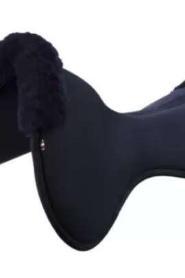 Acavallo Close Contact Memory Foam Sheepskin Half Pad - in de kleur zwart