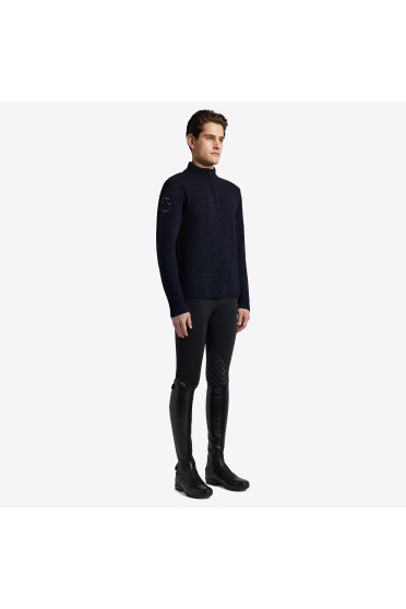 Cavalleria Toscana Half Zip Coltrui Lamswol Donkerblauw Cavalleria Toscana Half Zip Coltrui Lamswol Donkerblauw