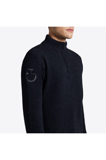 Cavalleria Toscana Half Zip Coltrui Lamswol Donkerblauw Cavalleria Toscana Half Zip Coltrui Lamswol Donkerblauw
