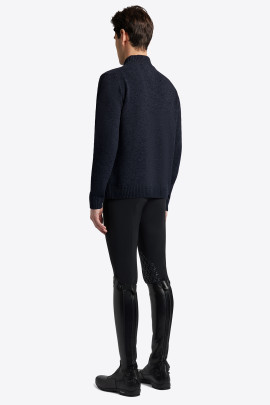 Cavalleria Toscana Half Zip Coltrui Lamswol Donkerblauw Cavalleria Toscana Half Zip Coltrui Lamswol Donkerblauw