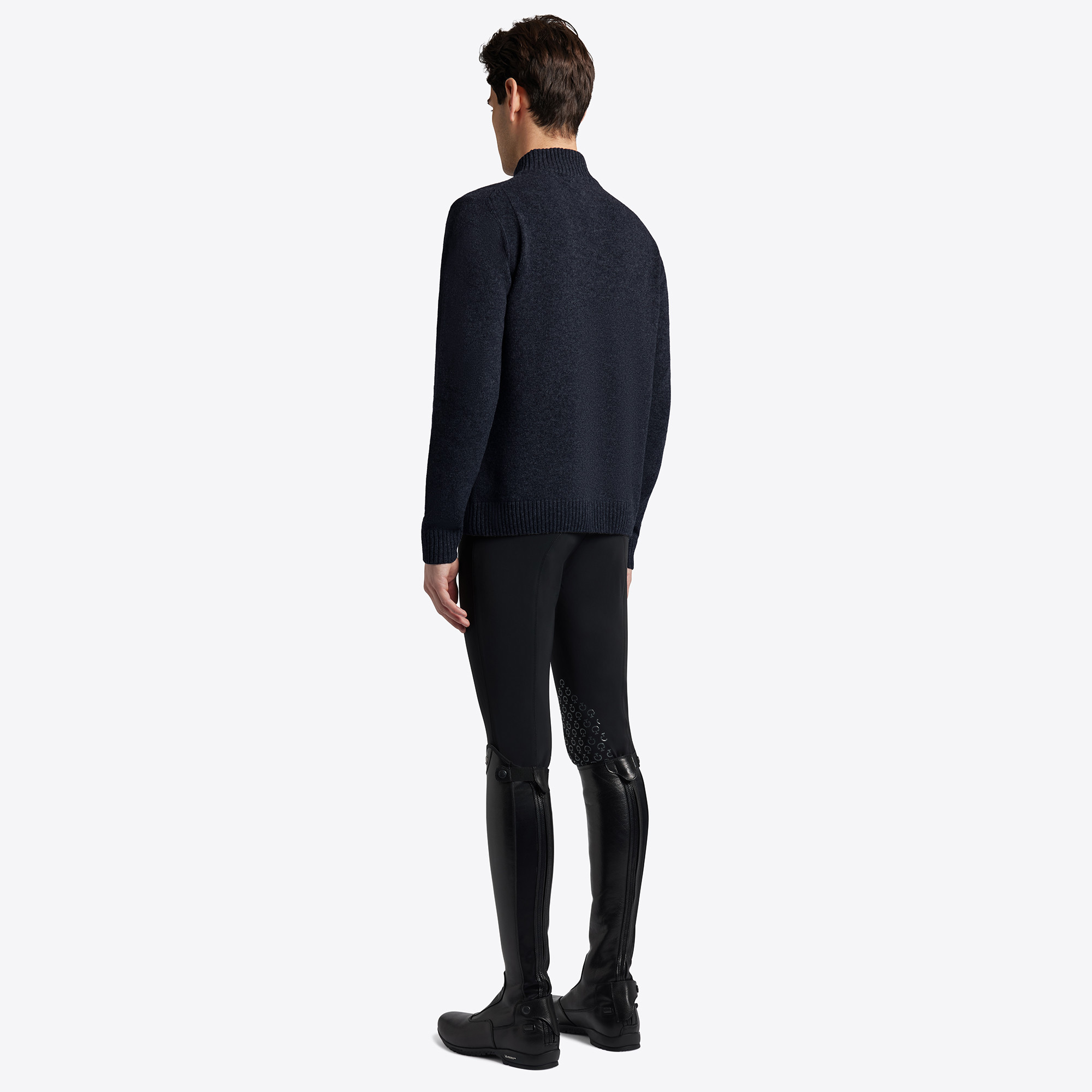Cavalleria Toscana Half Zip Coltrui Lamswol Donkerblauw Cavalleria Toscana Half Zip Coltrui Lamswol Donkerblauw