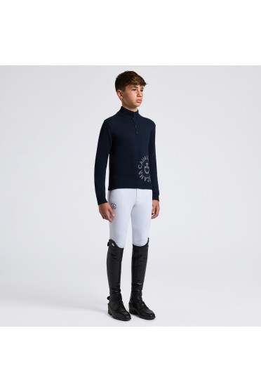 Cavalleria Toscana Jongens Orbit Halfzip Cashmere Coltrui Donkerblauw Cavalleria Toscana Jongens Orbit Halfzip Cashmere Coltrui Donkerblauw