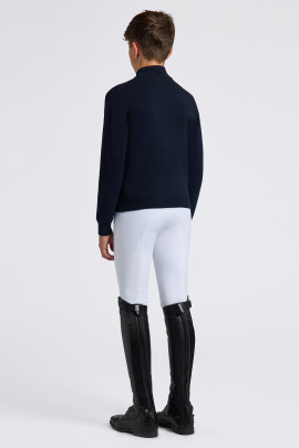 Cavalleria Toscana Boys Orbit Kasjmier Coltrui met Halve Rits Donkerblauw Cavalleria Toscana Boys Orbit Kasjmier Coltrui met Halve Rits Donkerblauw