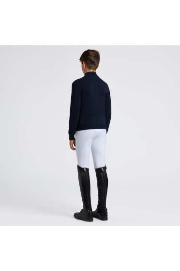 Cavalleria Toscana Boys Orbit Kasjmier Coltrui met Halve Rits Donkerblauw Cavalleria Toscana Boys Orbit Kasjmier Coltrui met Halve Rits Donkerblauw