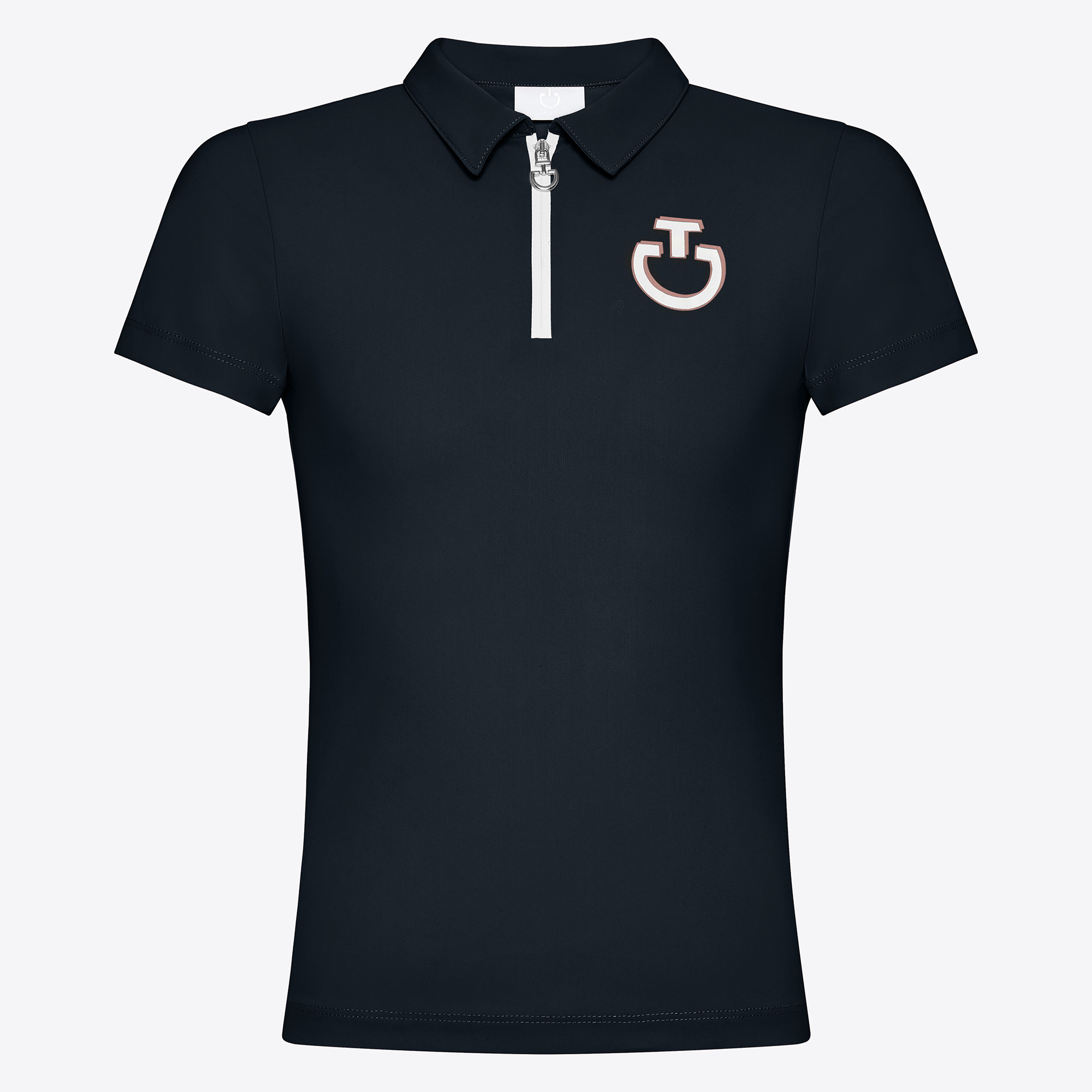 Cavalleria Toscana Comic Meisjes Training Half Zip Polo Blauw Cavalleria Toscana Comic Meisjes Training Half Zip Polo Blauw