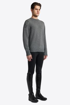 Cavalleria Toscana Wollen Crew Neck Trui Grijs
