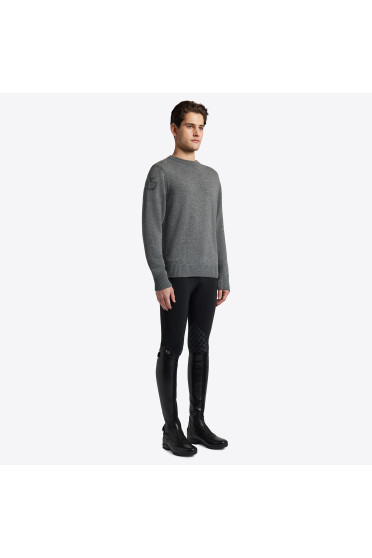 Cavalleria Toscana Wollen Crew Neck Trui Grijs Cavalleria Toscana Wollen Crew Neck Trui Grijs
